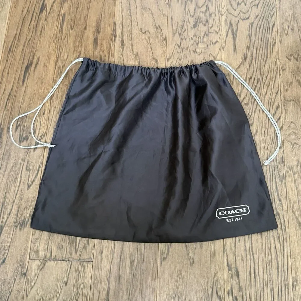 Coach Dust Cover Bag Drawstring Brown